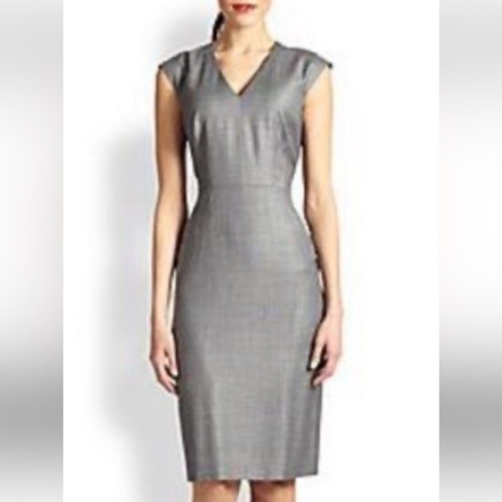 Hugo boss Sz 44 / 12 midi career dress vintage y2k - Picture 1 of 10